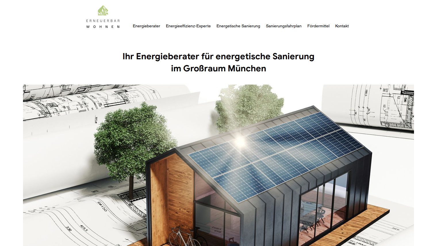 Startseite von Erneuerbar Wohnen 4M mit Energieberatung