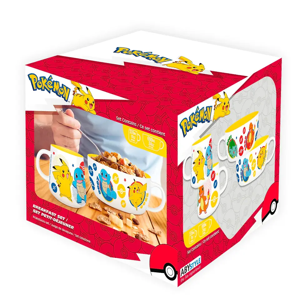 Thumbnail: Pokémon Pikachu & Kanto Starters Breakfast Set
