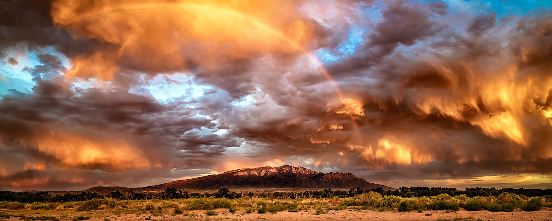 image displaying the sandia mountains, representing the heights we can reach when we other businesses seek to connect and partner with Pinon Tutoring in albuquerque new mexico