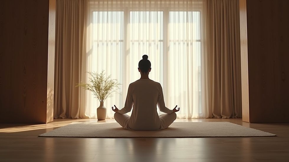 Eye-level view of a virtual mediation session in progress