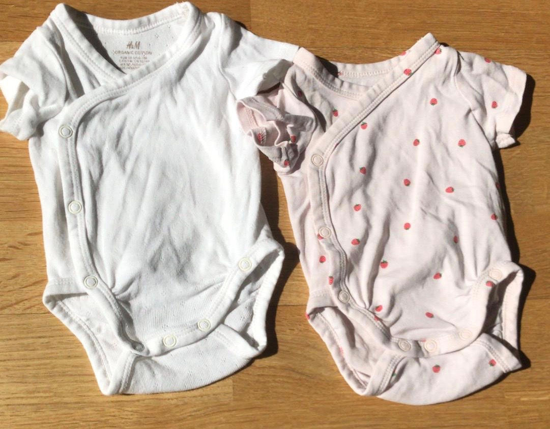 2 bodies korte mouwen H&M maat 50