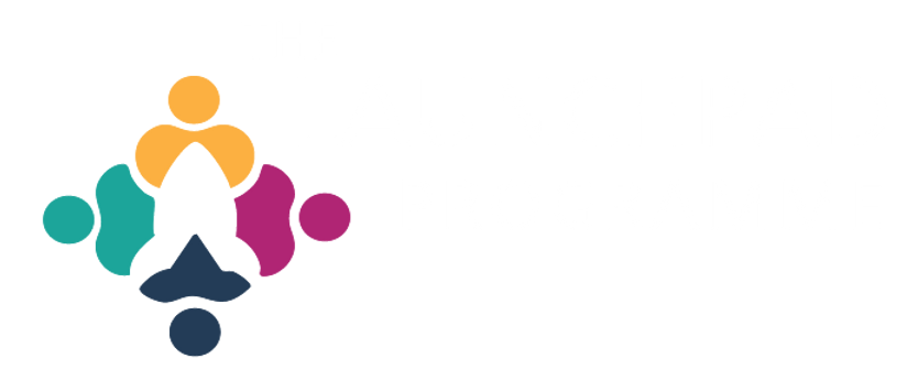 The Launchpad Programme text with colorful diamond shape, Launchpad resources included.