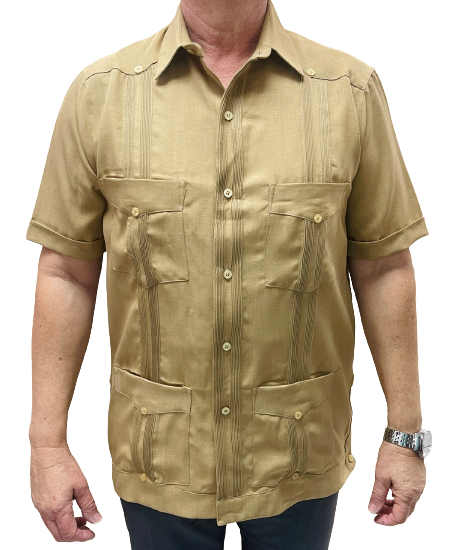Thumbnail: Pepe & Berta Collection Four-Pocket Microfiber Guayabera 