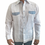 Thumbnail: Men’s Modern Guayabera - Long Sleeve, 100% Linen with Blue Paisley Trim 