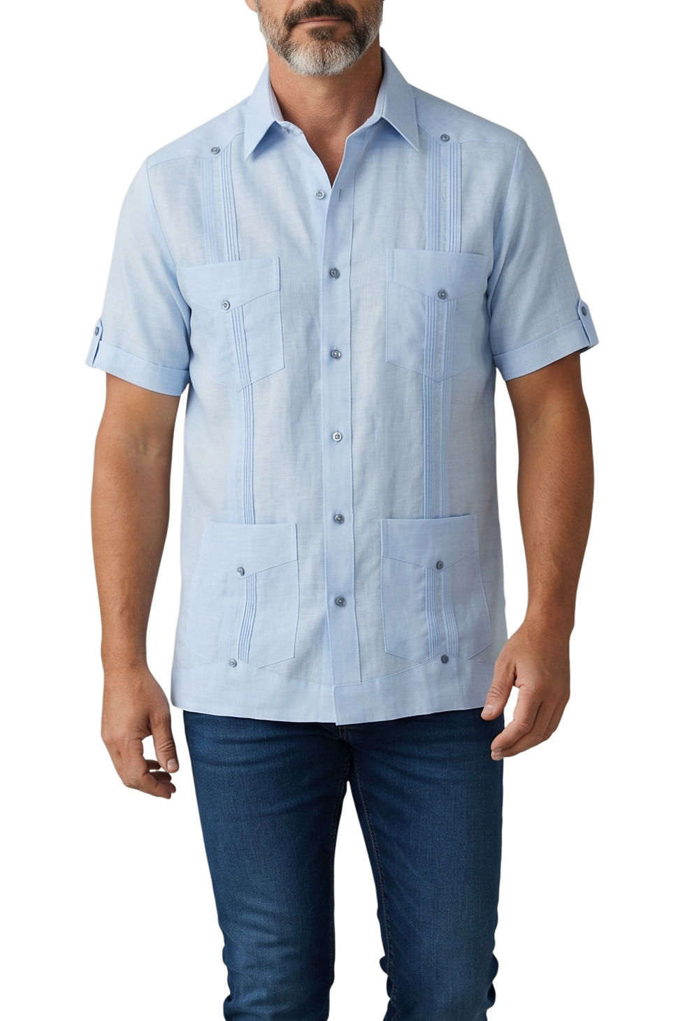 Thumbnail: Pepe & Berta Exclusive Short Sleeve Guayabera - 100% Irish Linen