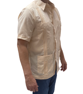 Thumbnail: Classic Four Pocket Guayabera - Short Sleeve - Poly Cotton Blend