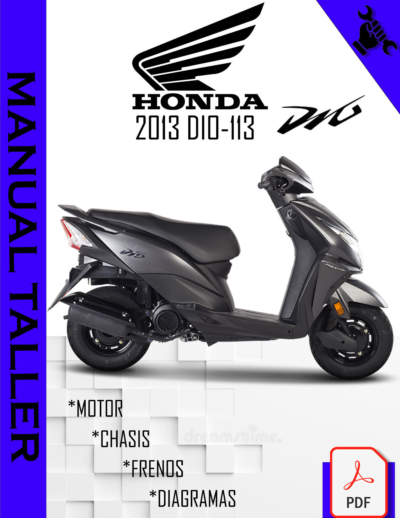 MANUAL TALLER (2013) HONDA DIO 113