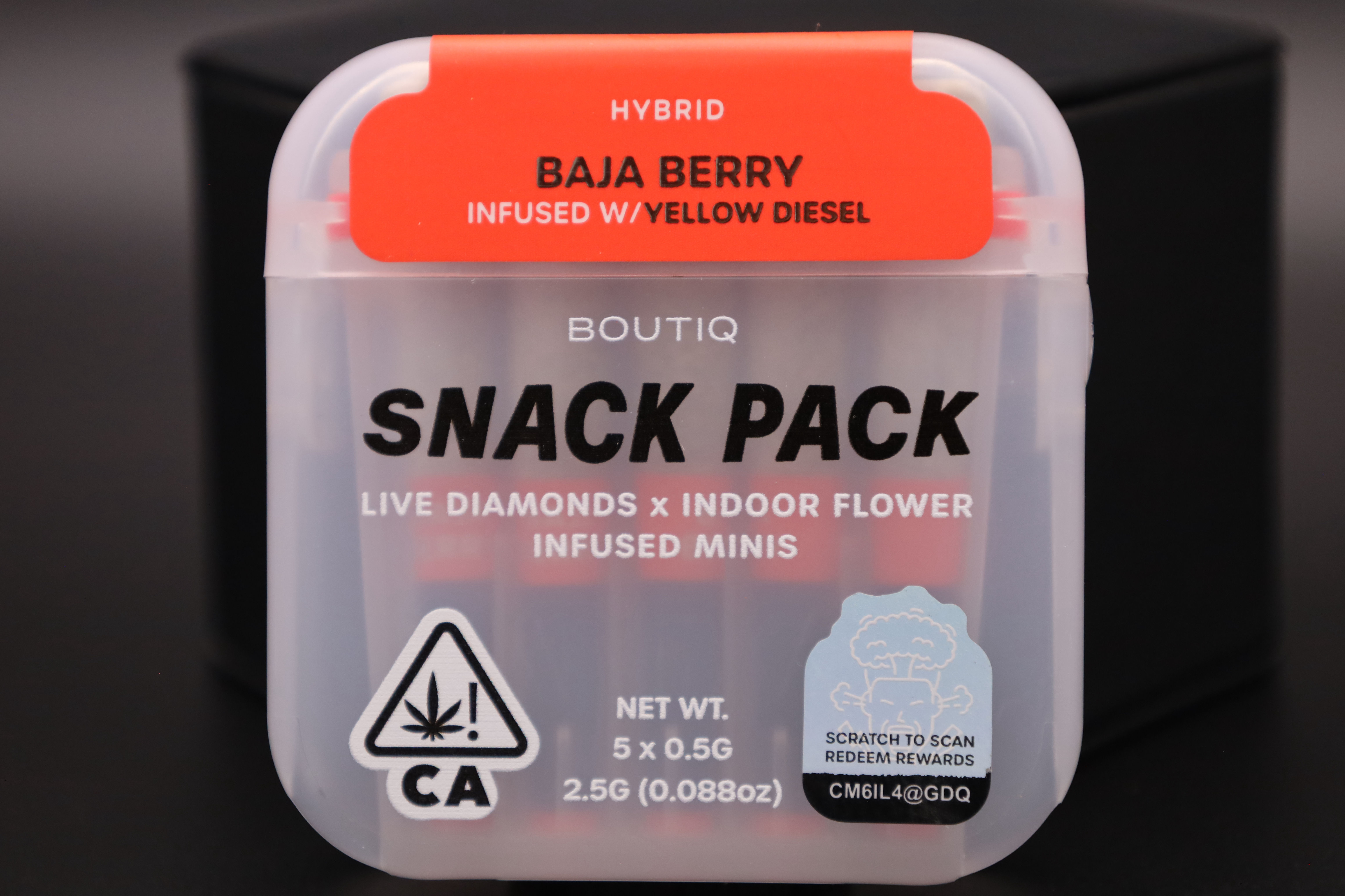 Sticker with Free Boutiq®️ Snack Pack Prerolls gift 