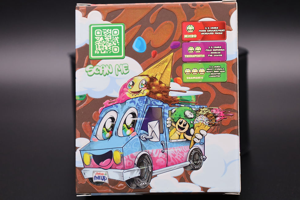 Thumbnail: Sticker with Free One Up®️ Mushroom Edible Cones gift 