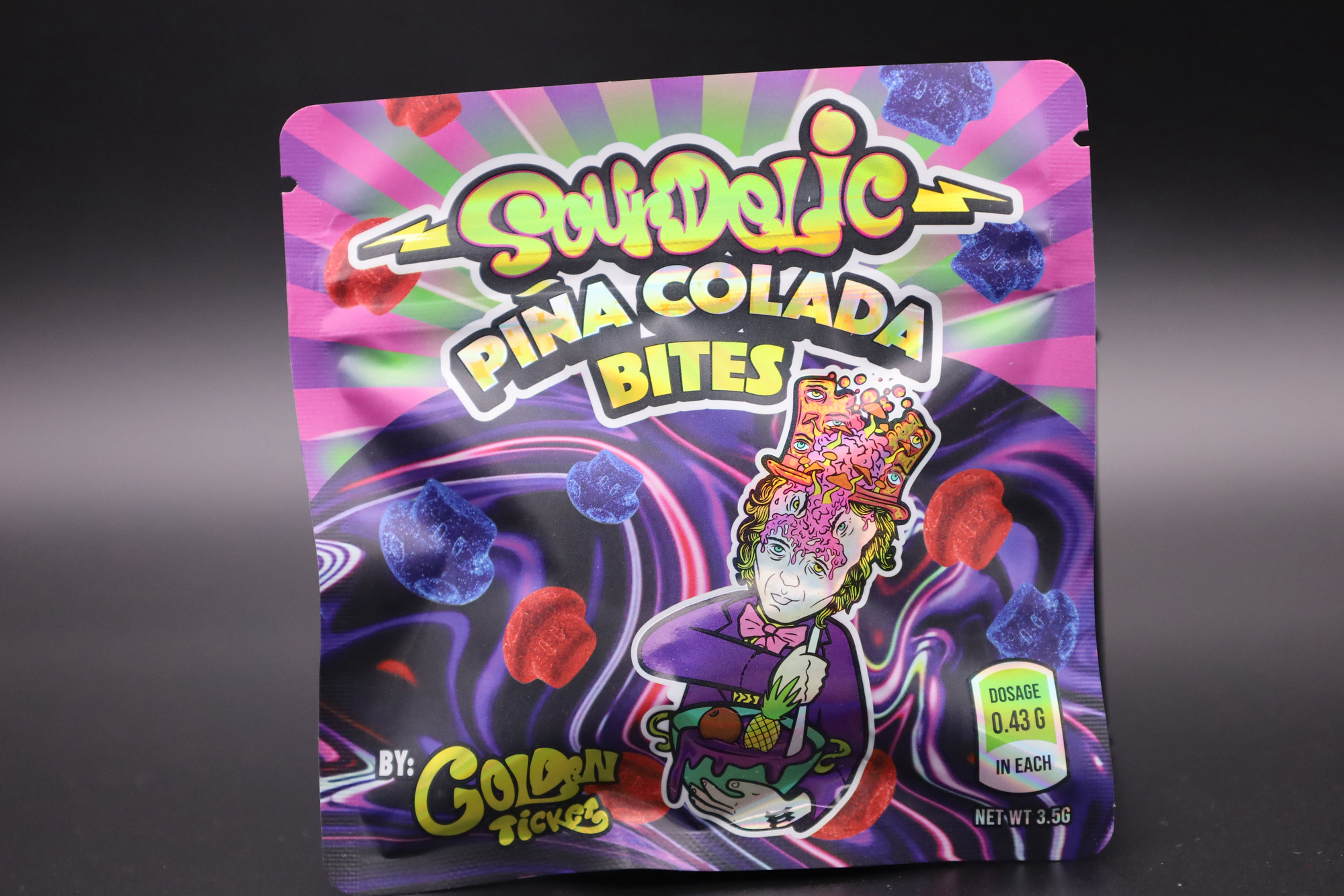 Sticker with Free Golden Ticket®️ Mushroom Bites gift 
