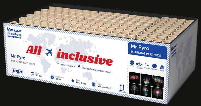 All Inklusive, 146 Schuss, eine atemberaubende Auswahl an Farben, Formen und Mustern bietet