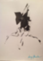 blue signed portrait No.7