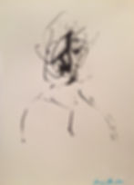 blue signed portrait No.6