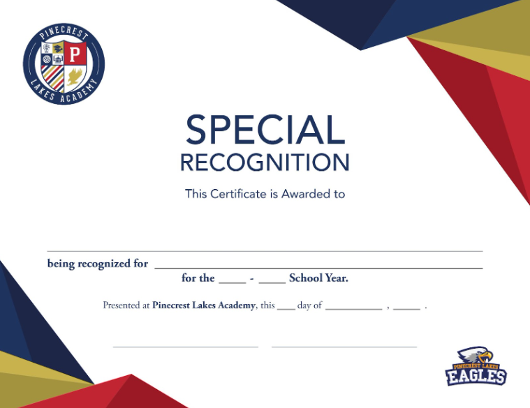 Special Recognition Certificate Design 