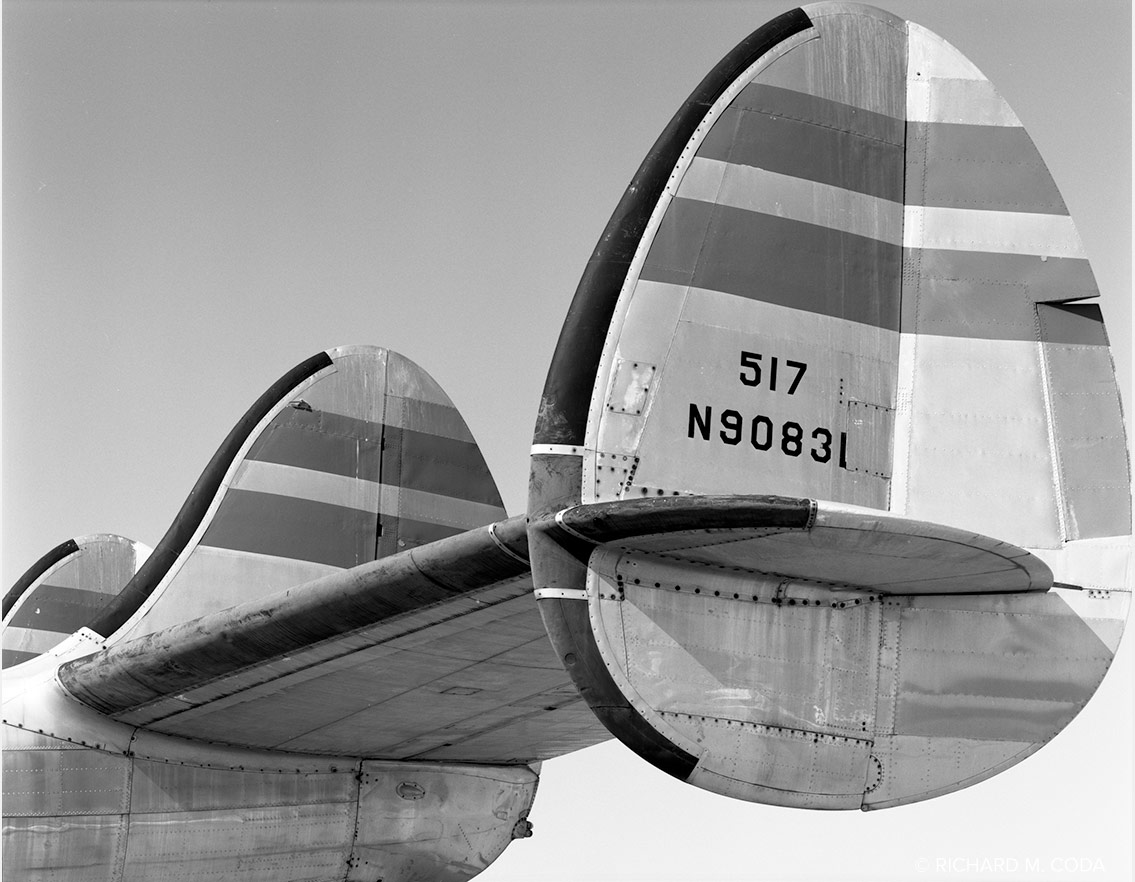 xxx Pima Air Space Museum, Tucson, AZ, ©XXXX. 4x5" Silver Negative.