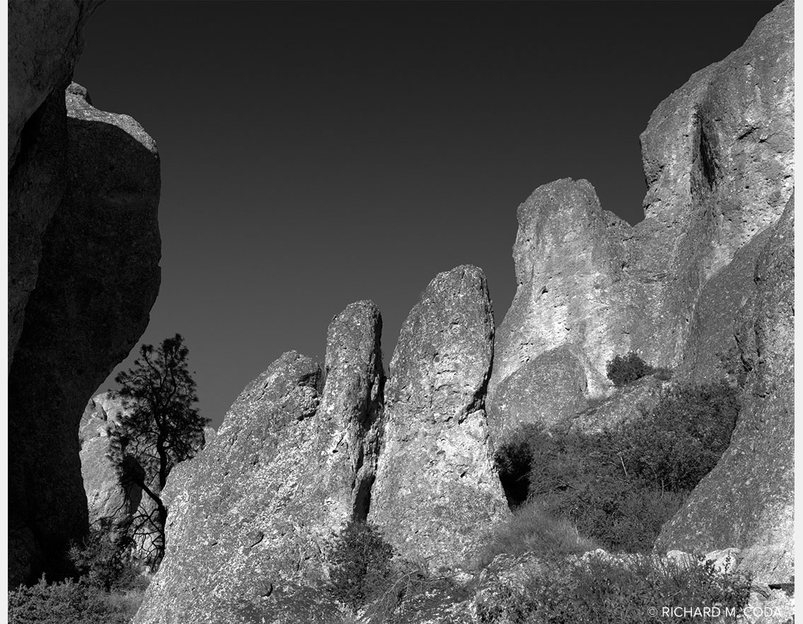 Pinnacles National Monument, Gonzales, CA, 1987. 4x5" Silver Negative.