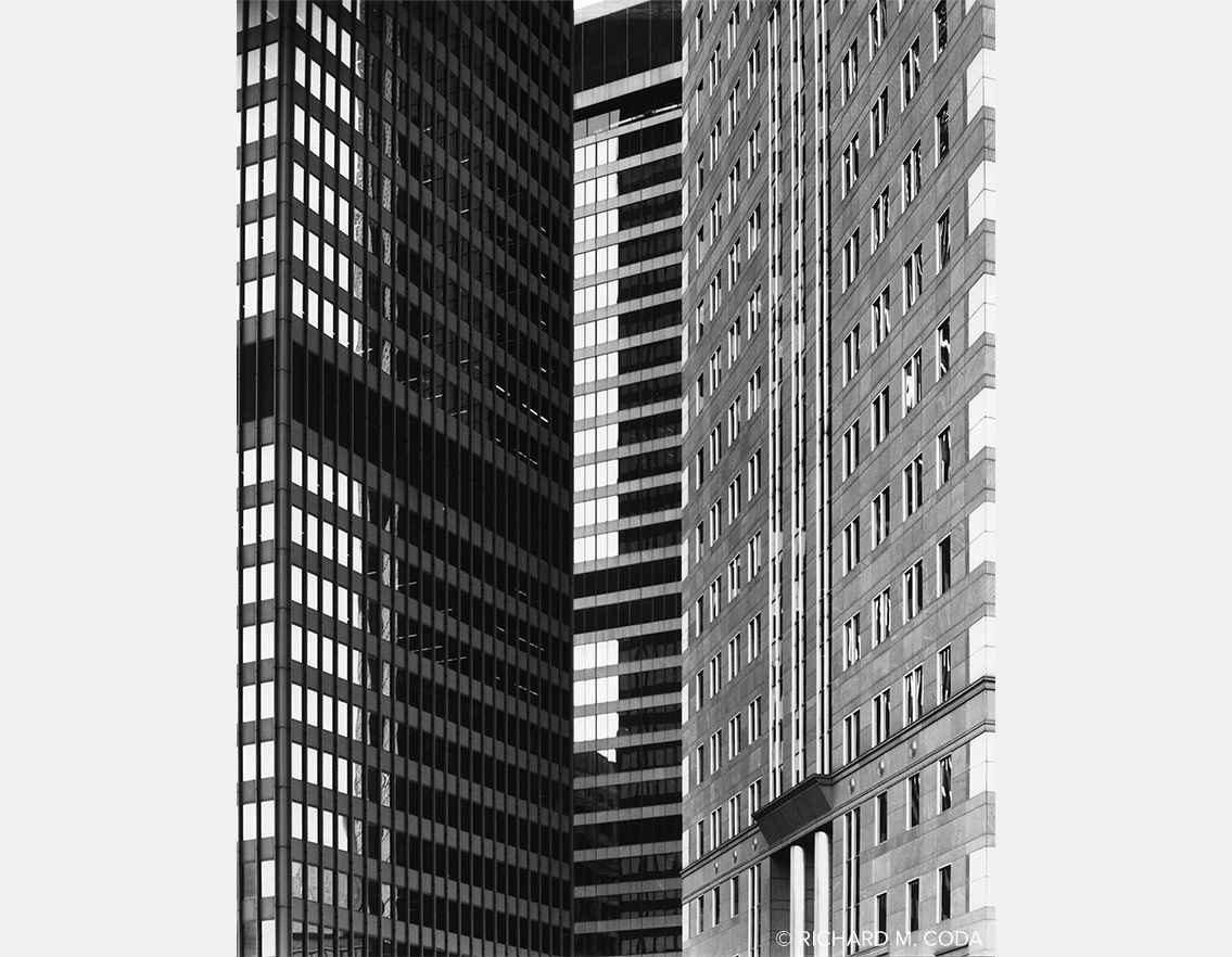 Dahntahn, Pittsburgh, PA, ©2015. 4x5" Silver Negative.