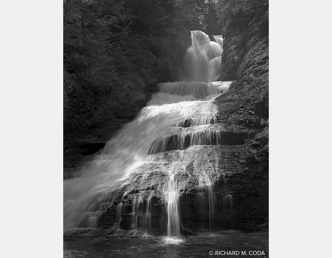 Dingman's Falls, PA, ©1989. 8x10" Silver Negative.