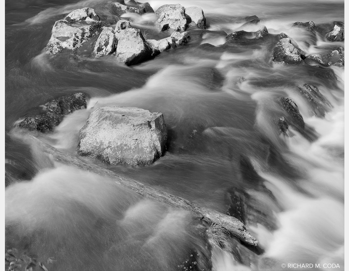 Little River, Great Smoky Mountains N.P., TN ©2025. 8x10" Silver Negative.