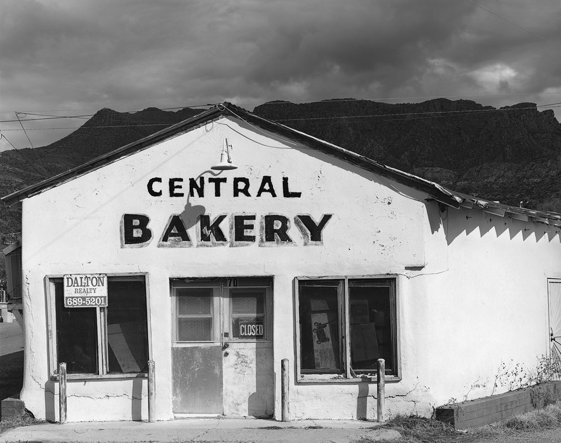 Central Bakery, Superior, AZ, ©2019. 8x10" Silver Negative.