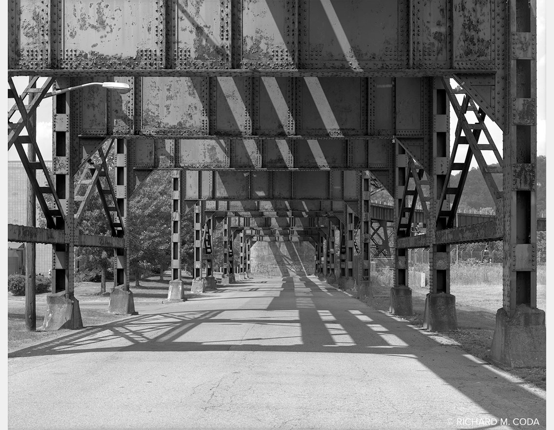 Tracks, Strip District, Pittsburgh, PA ©2015. 8x10" Silver Negative.
