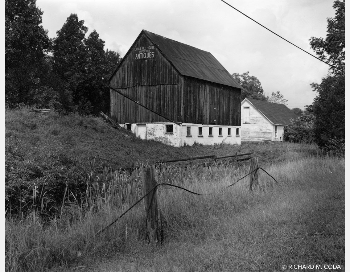 La Rue Mills House, Mallorytown, Ontario, Canada ©1983. 4x5" Silver Negative.