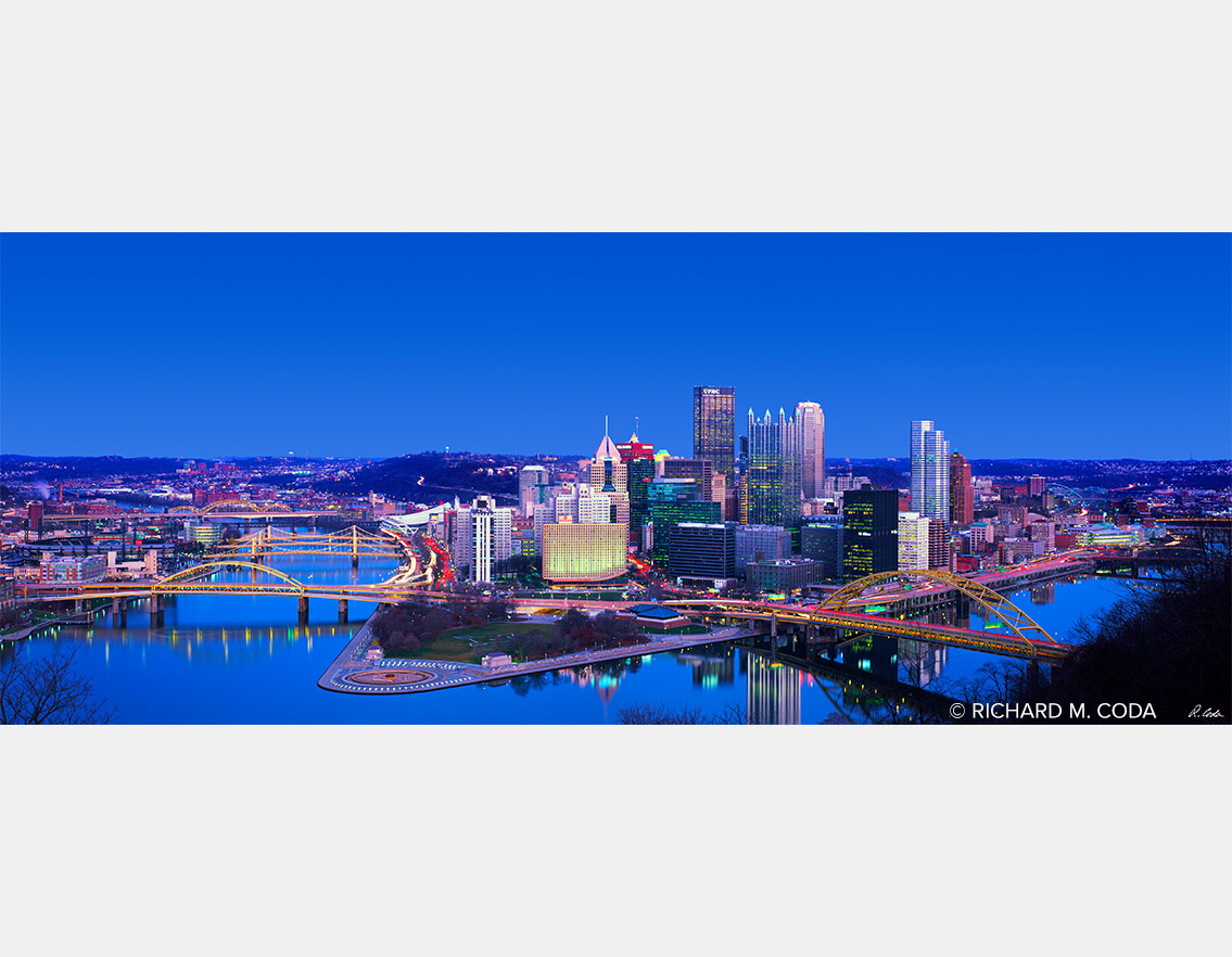 Panorama Color, Pittsburgh, PA, ©2015. 8x10" Color Transparency.