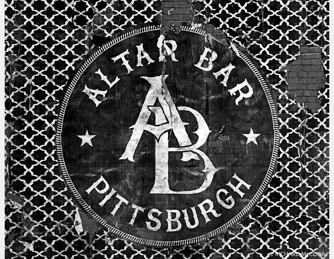 Altar Bar, Pittsburgh, PA, ©2012. 4x5" Silver Negative.