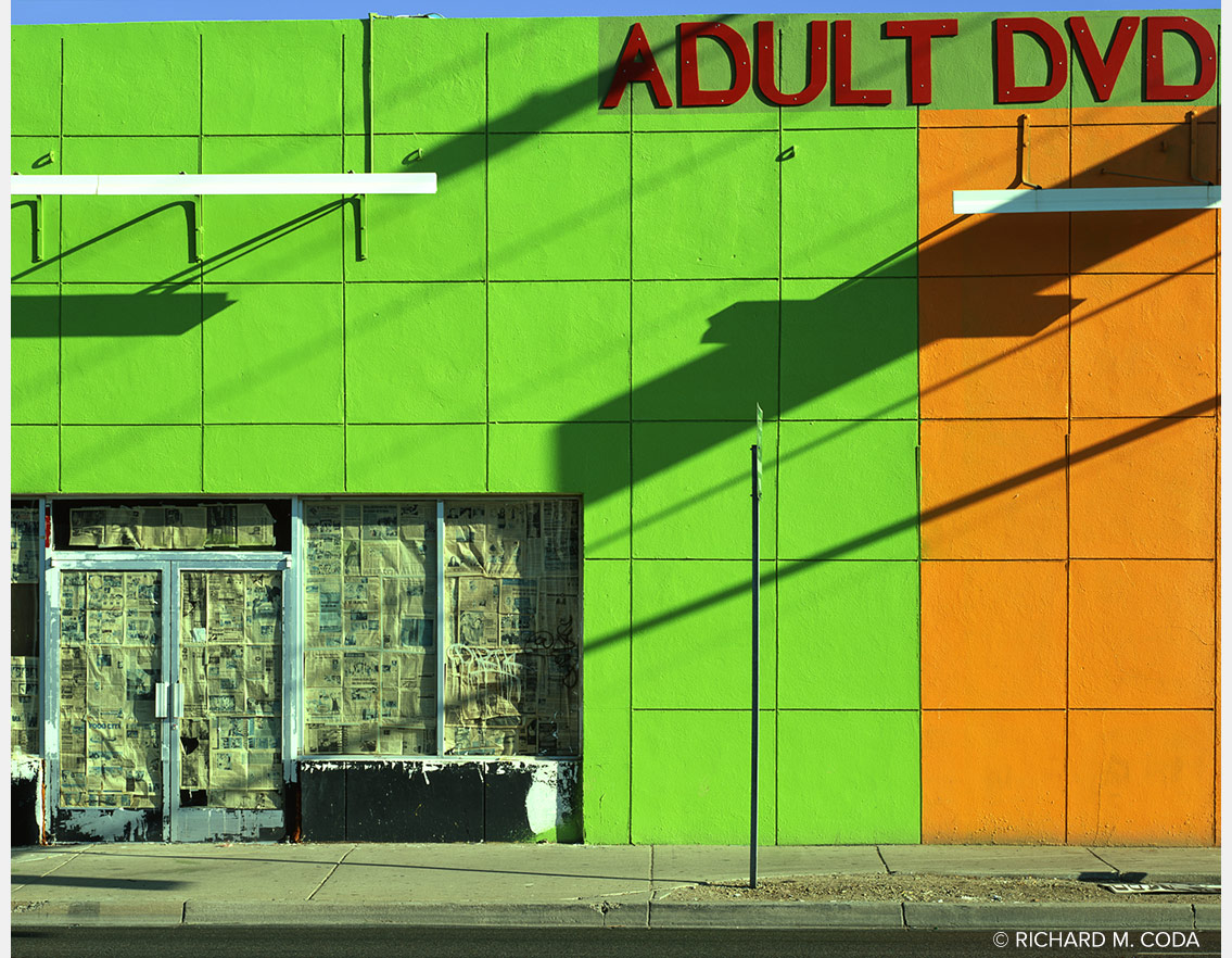 Adult DVD, Phoenix, AZ, ©2008. 4x5" Color Transparency.