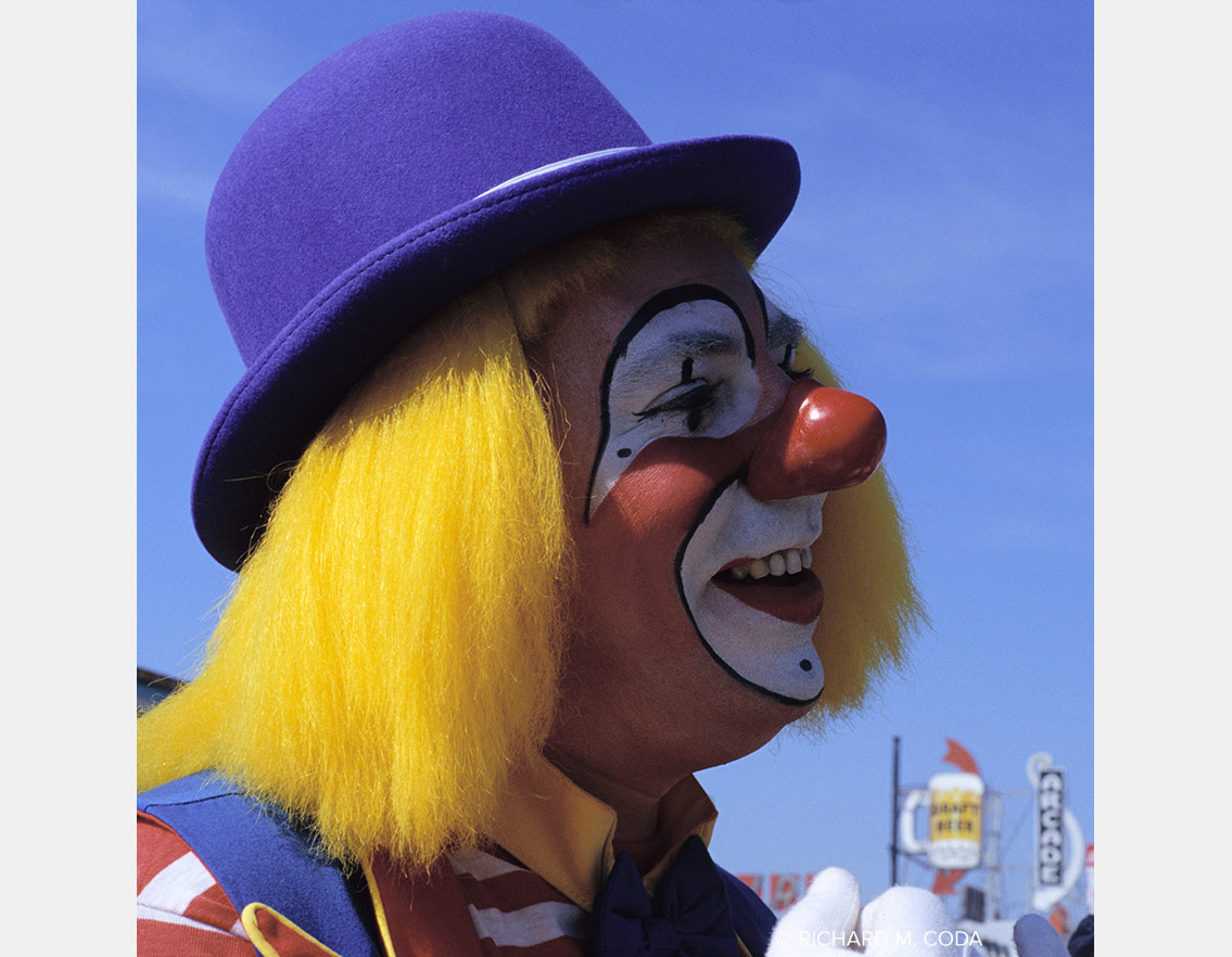Clownfest #33, Seaside Heights, NJ ©1999. 35mm Slide.