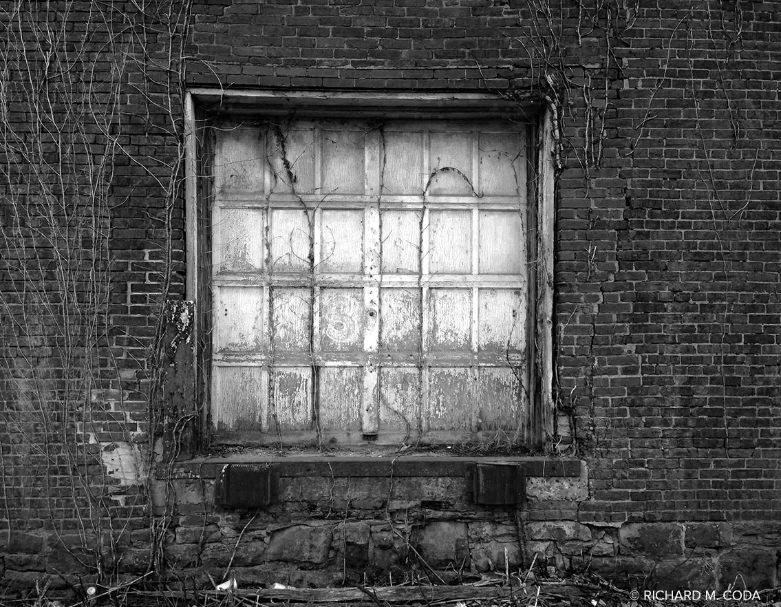 Door, Strip District, Pittsburgh, PA, ©2015. 8x10" Silver Negative.