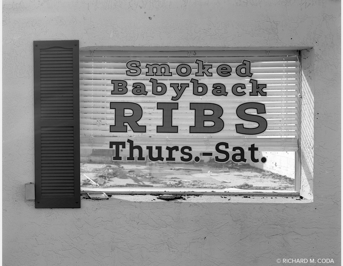 Jake's Place, Maryville, TN, ©2025. 4x5" Silver Negative.