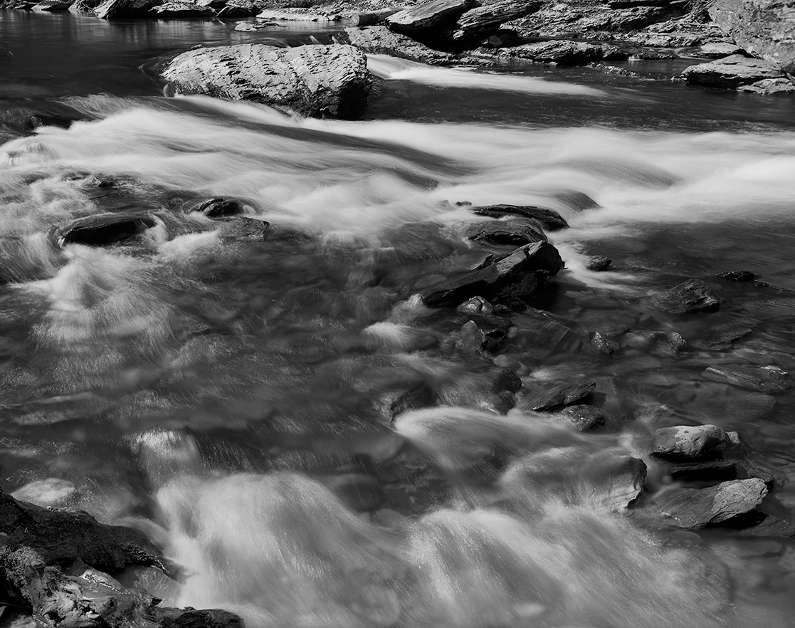 Tellico River, Tellico Plains, TN ©2026. 8x10" Silver Negative.