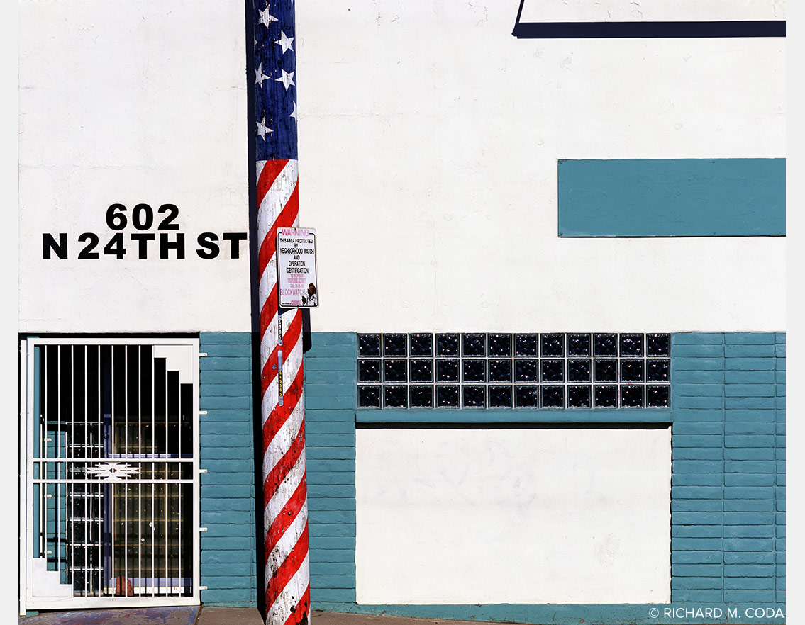 602 N 24th St., Phoenix, AZ, ©2008. 4x5" Color Transparency.