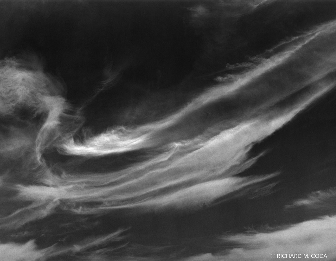 (Nike) Clouds #26, Pompton Lakes, NJ, ©XXXX. 4x5" Silver Negative.