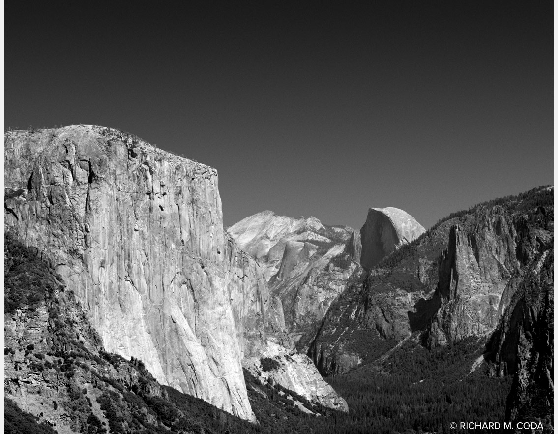 Yosemite Valley, Yosemite, CA, ©1989. 4x5" Silver Negative.