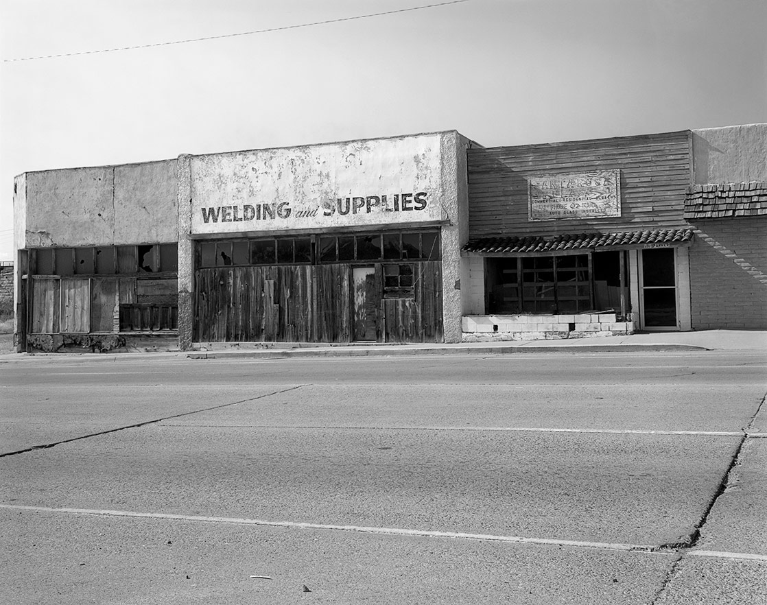 Welding Supplies, Santa Rosa, NM, ©1991. 4x5" Silver Negative.