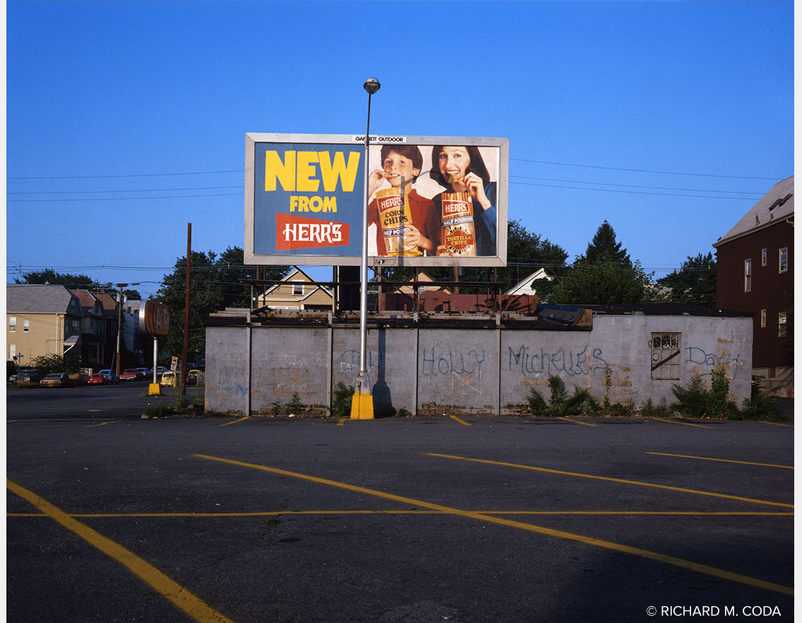 Dawn, Paterson, NJ, ©1983. 4x5" Color Transparency.