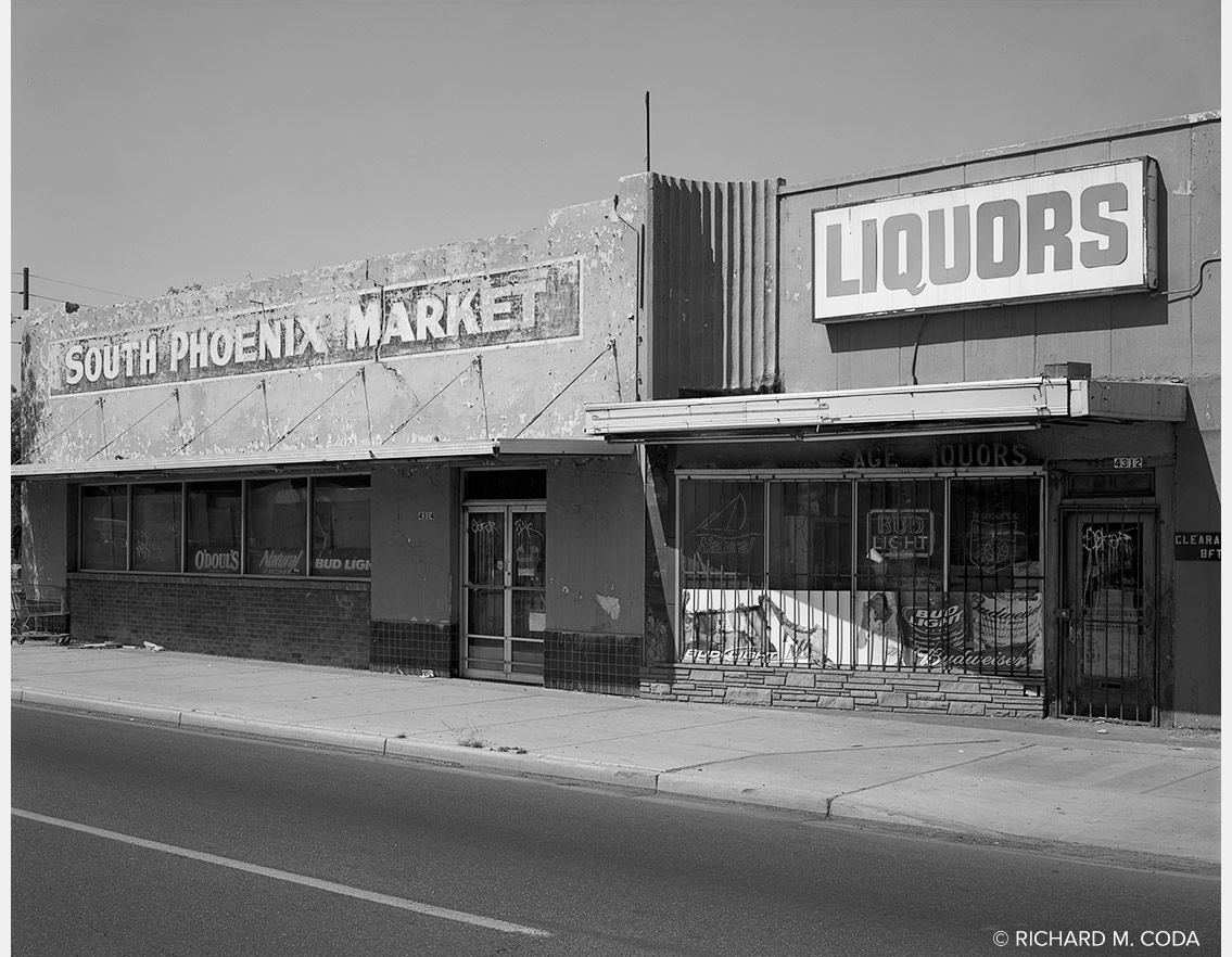 South Phoenix Market, Phoenix, AZ, ©2009. 8x10" Silver Negative.