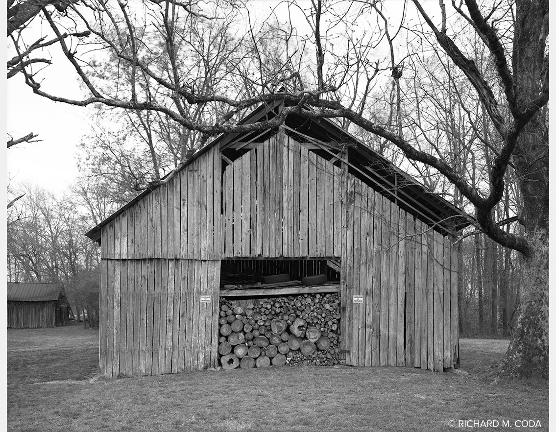 Barn, Vonore, TN ©2025. 8x10" Silver Negative. 