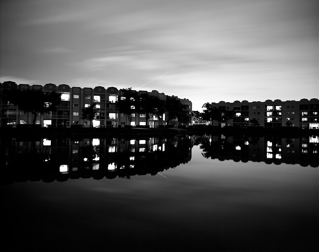 Where the Living go to Die, Tamarac, FL, ©2020. 8x10" Silver Negative.