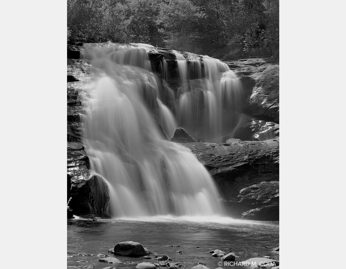Bald River Falls, Tellico Plains, TN ©2026. 8x10" Silver Negative.