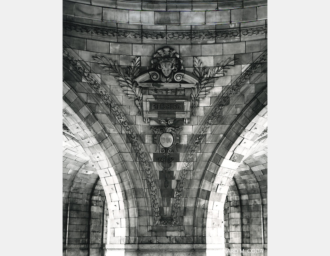 Train Station, Pittsburgh, PA, ©2014. 4x5" Silver Negative.