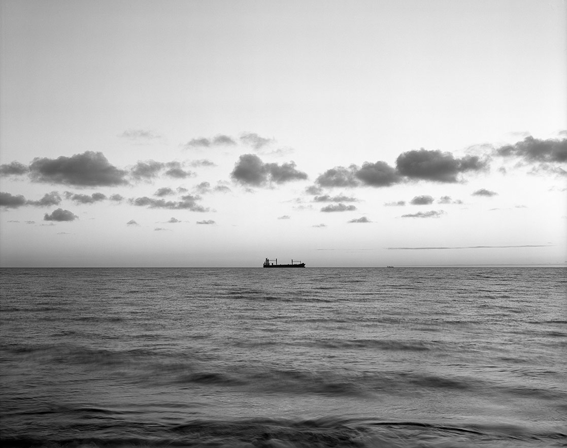 Dawn, Ft. Lauderdale Beach, FL, ©2020. 8x10" Silver Negative.