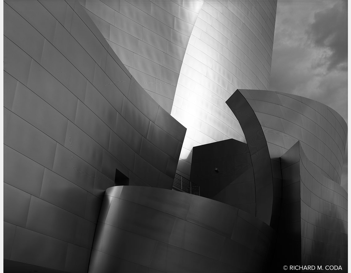 Disney Music Hall, Los Angeles, CA ©2008. 8x10" Silver Negative. 