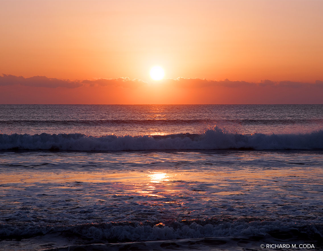 Sunrise, Cocoa Beach, FL, ©2013. Digital capture.