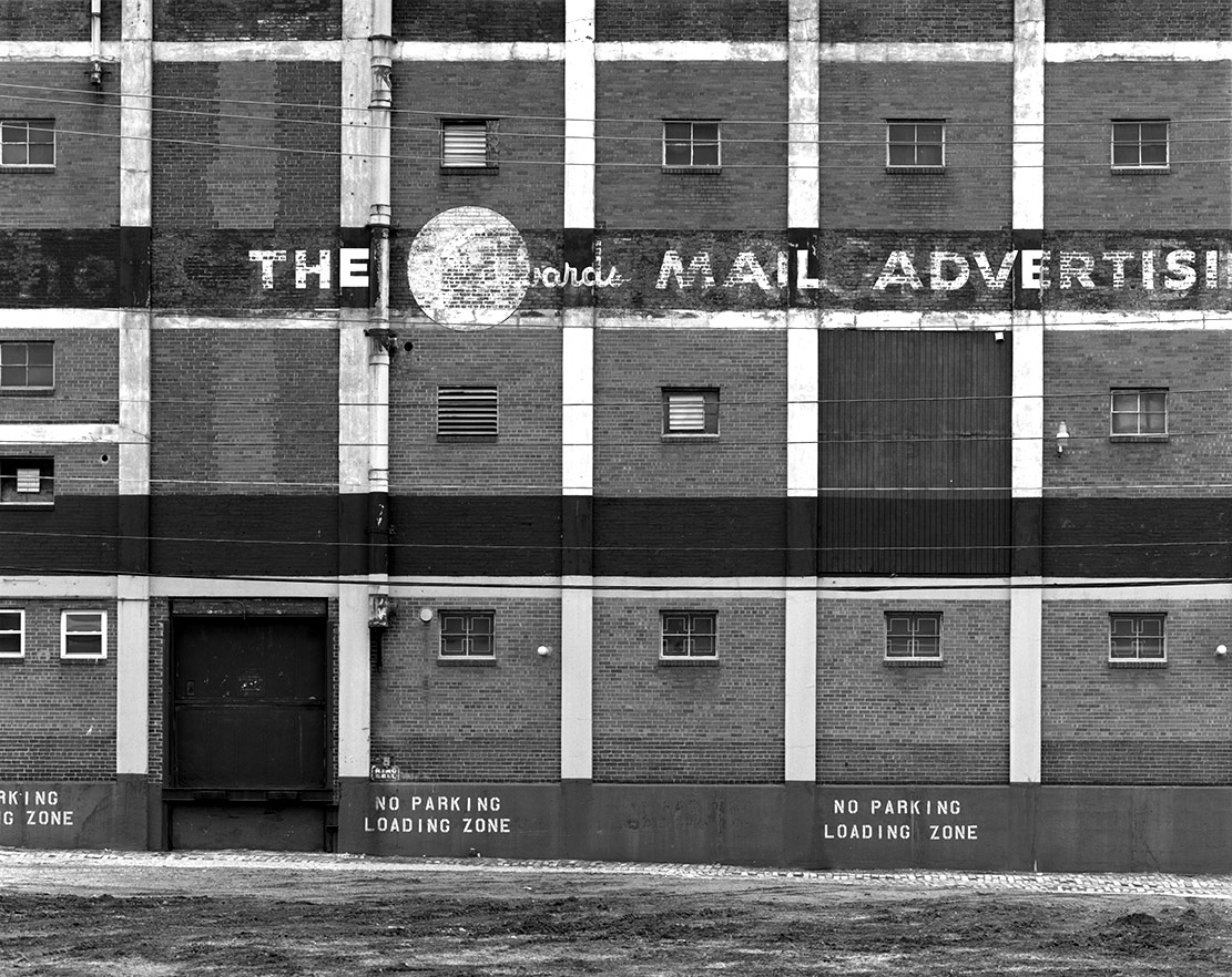 Edwards Mail Advertising BW, Pittsburgh, PA,©2014. 4x5" Silver Negative.