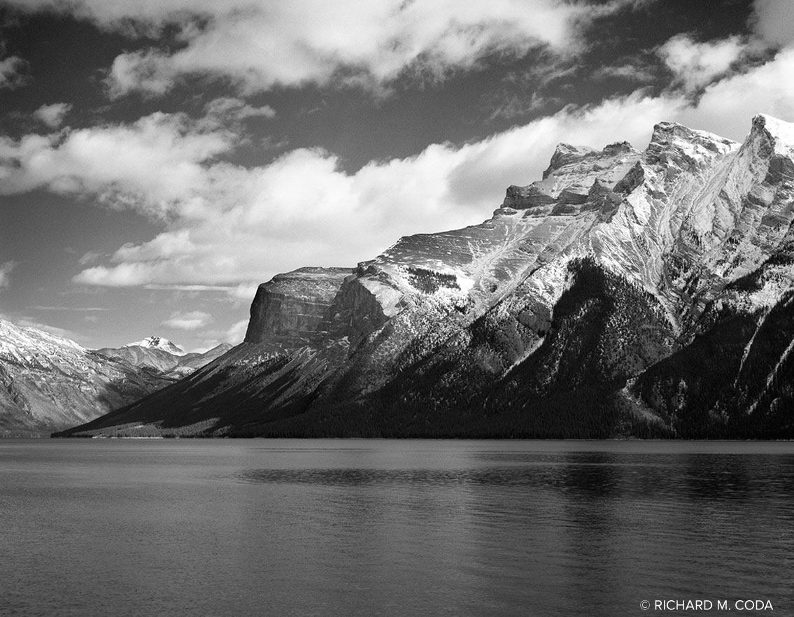 Lake Minnewanka, Banff National Park, Alberta, Canada, 1990. 4x5" Silver Negative.