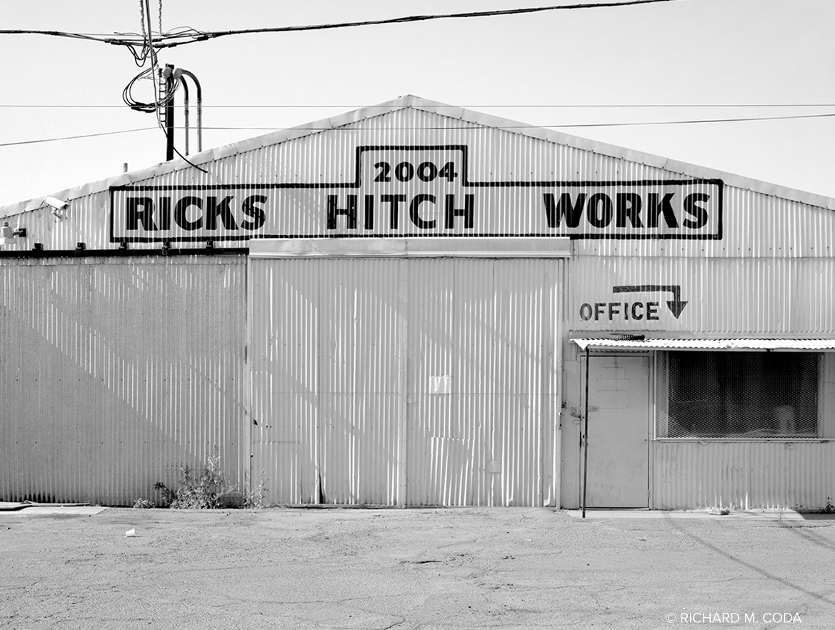 Rick's Hitch Works, Phoenix, AZ, &copy;2009. 11x14" Silver Negative.