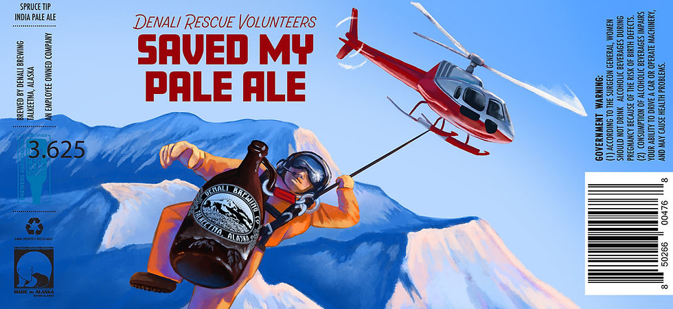 Denali Rescue Volunteers Saved my Pale Ale
